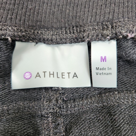 Athleta Leggings Size Medium Restore Slim Ruched Pull On Black Active Athleisure - Picture 5 of 5